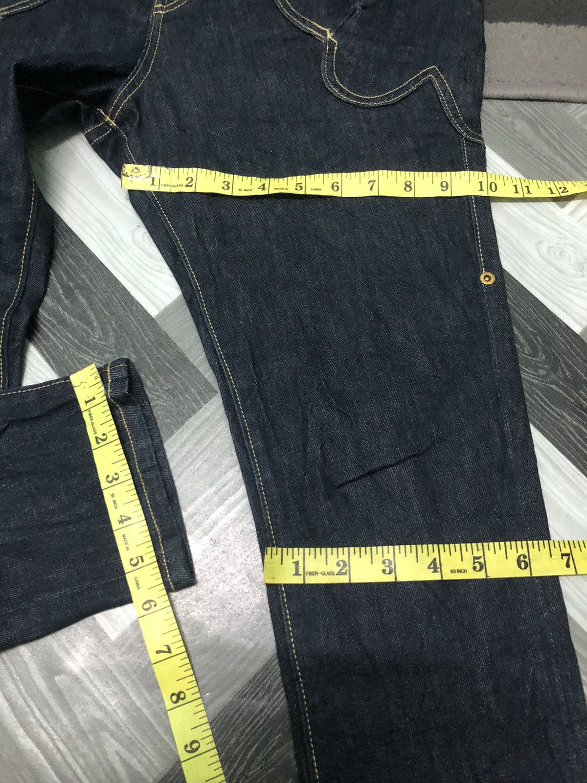 Issey Miyake × Japanese Brand × mercibeaucoup VINTAGE MERCIBEUCOUP ISSEY MIYAKE HIGH RISE INDIGO DYE DENIM Size US 30 / EU 46 - 14 Thumbnail