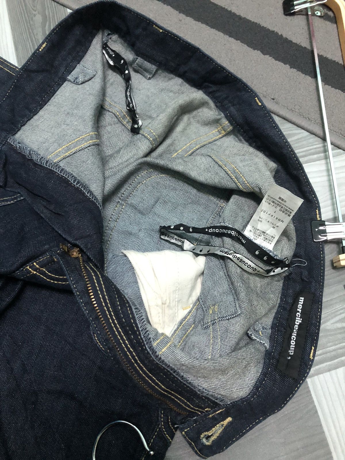 Issey Miyake × Japanese Brand × mercibeaucoup VINTAGE MERCIBEUCOUP ISSEY MIYAKE HIGH RISE INDIGO DYE DENIM Size US 30 / EU 46 - 4 Thumbnail