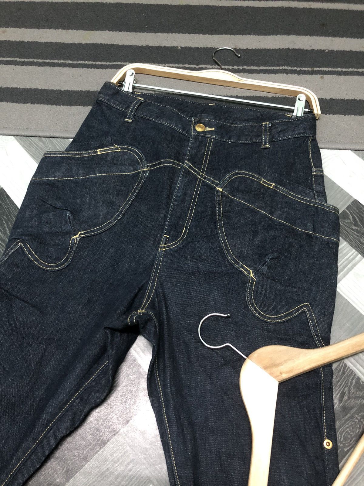 Issey Miyake × Japanese Brand × mercibeaucoup VINTAGE MERCIBEUCOUP ISSEY MIYAKE HIGH RISE INDIGO DYE DENIM Size US 30 / EU 46 - 3 Thumbnail