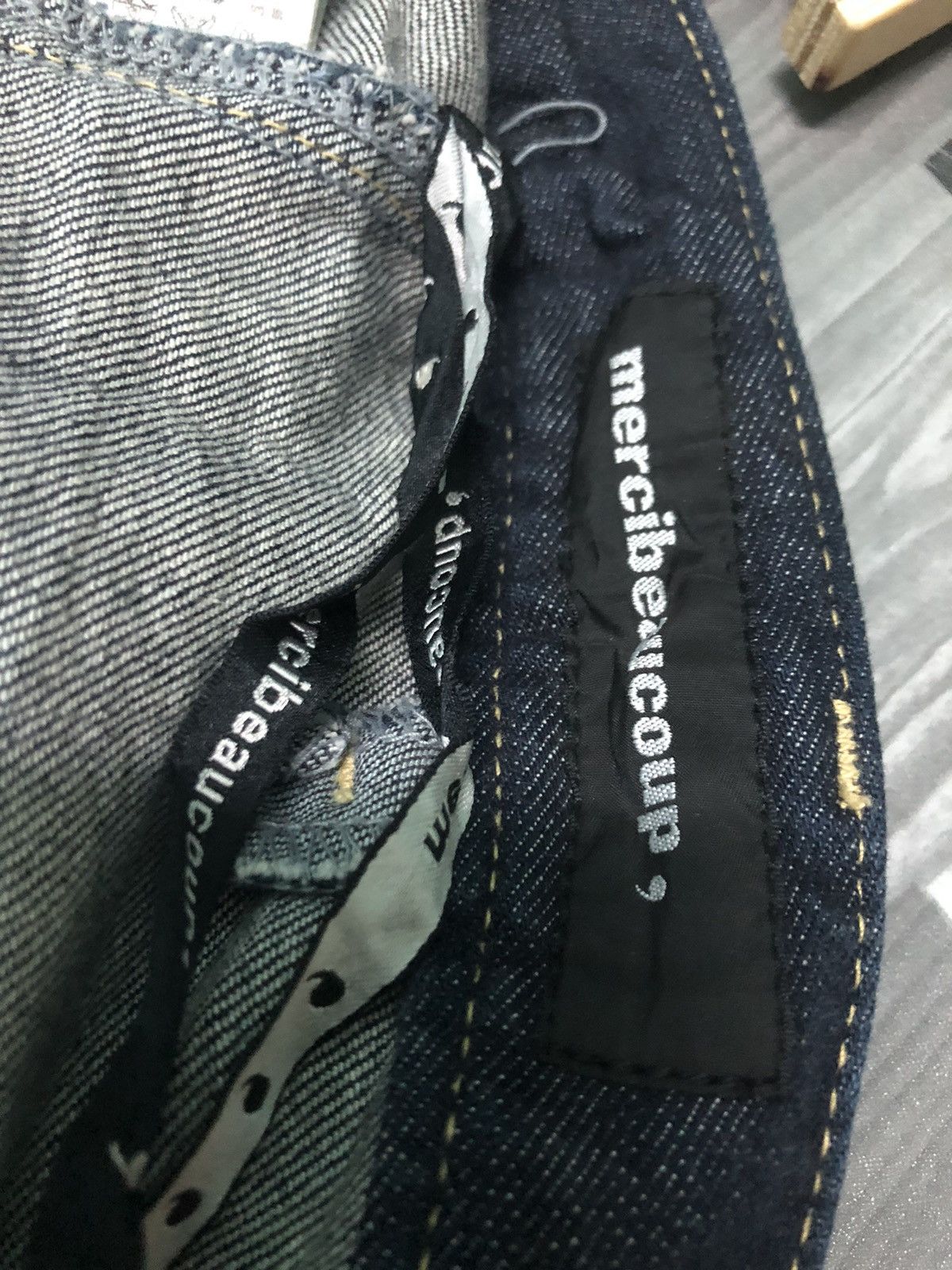 Issey Miyake × Japanese Brand × mercibeaucoup VINTAGE MERCIBEUCOUP ISSEY MIYAKE HIGH RISE INDIGO DYE DENIM Size US 30 / EU 46 - 5 Thumbnail