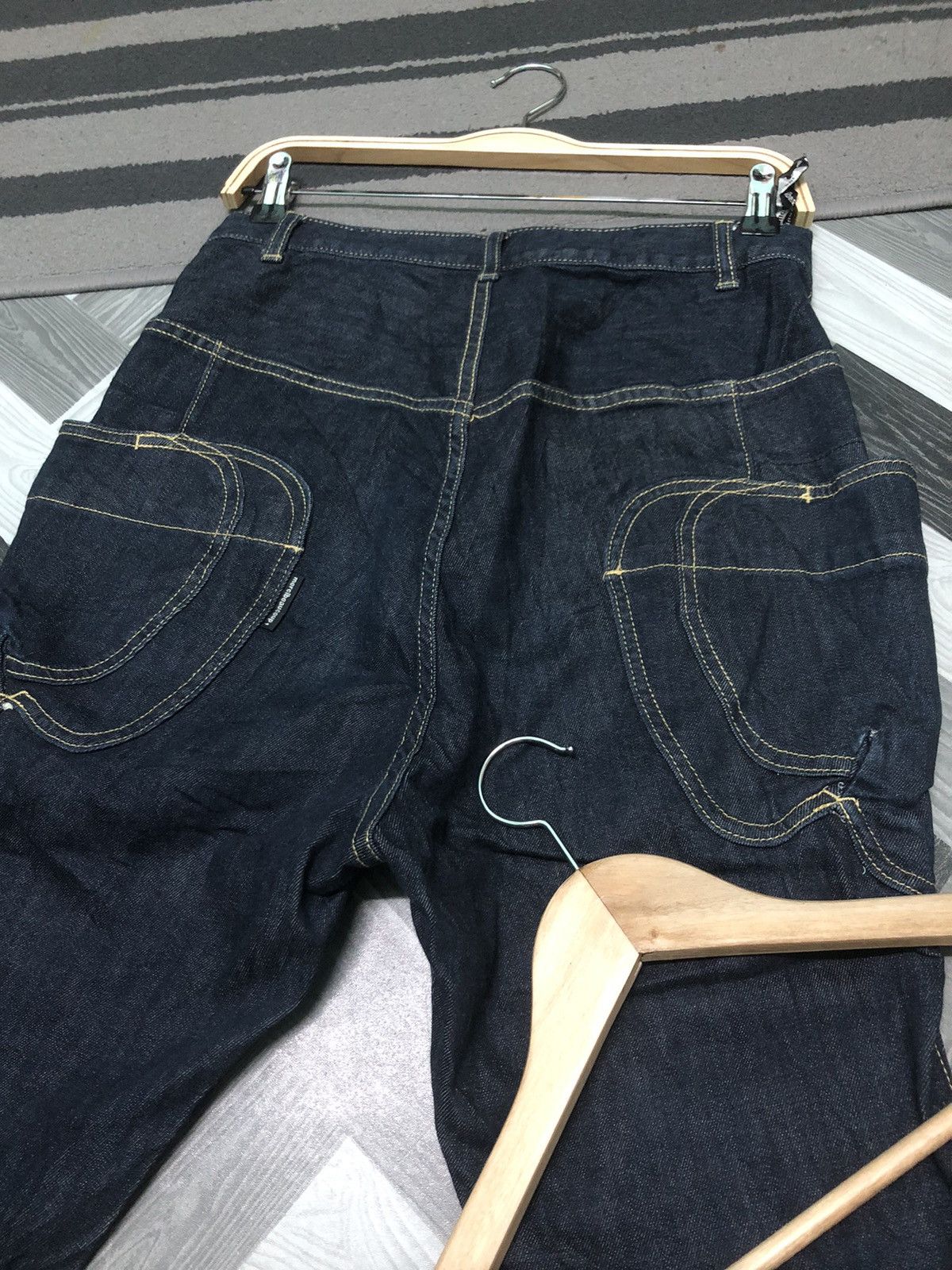 Issey Miyake × Japanese Brand × mercibeaucoup VINTAGE MERCIBEUCOUP ISSEY MIYAKE HIGH RISE INDIGO DYE DENIM Size US 30 / EU 46 - 10 Thumbnail