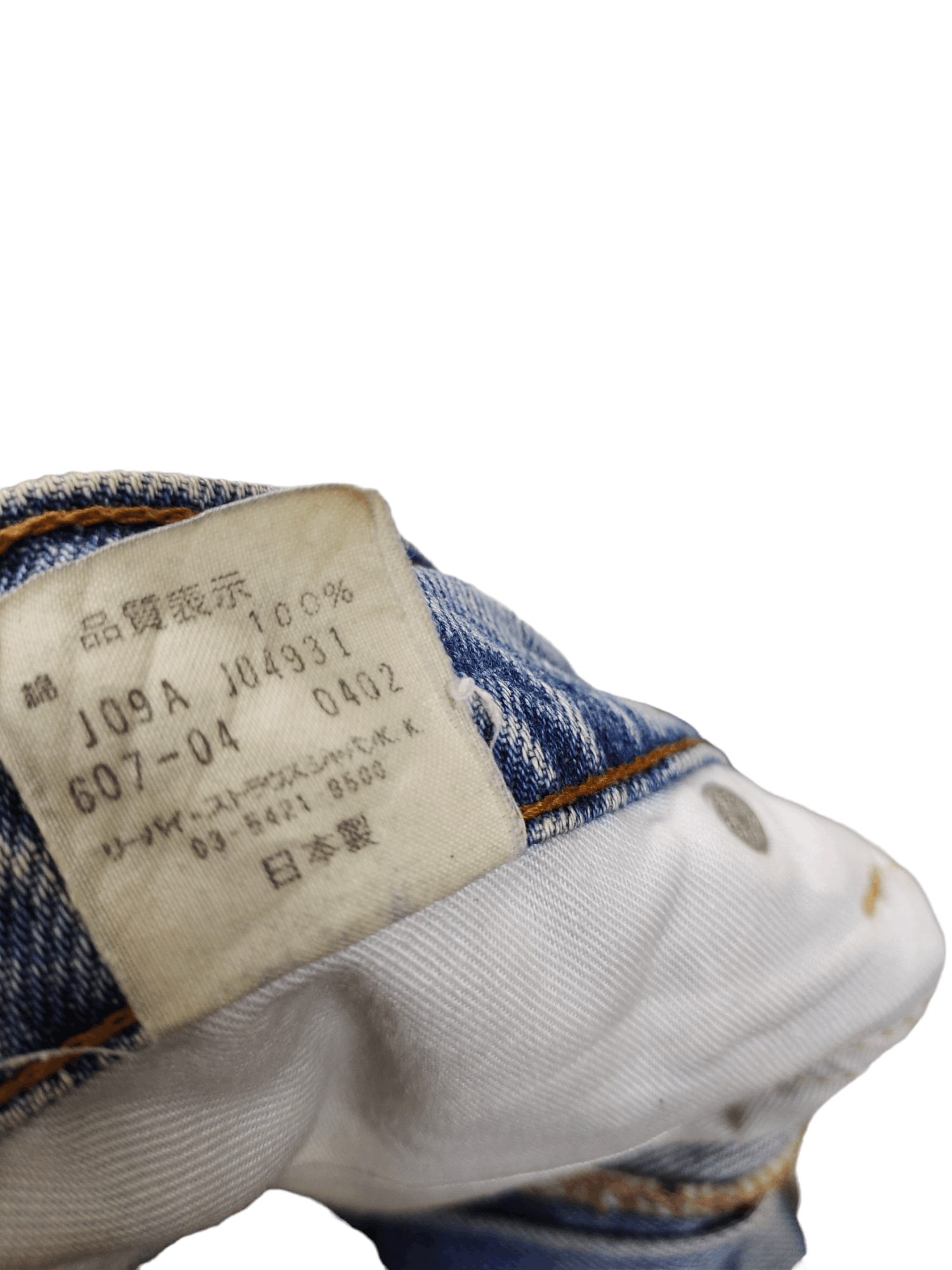 Levi's Vintage Levis 607 Orange Tag Light Wash Dirty Denim Jeans Size US 34 / EU 50 - 17 Thumbnail