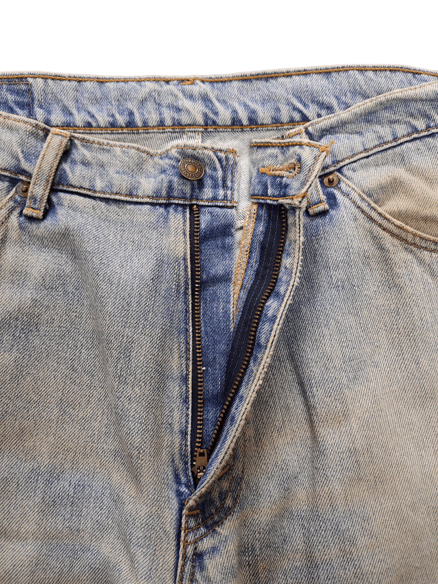 Levi's Vintage Levis 607 Orange Tag Light Wash Dirty Denim Jeans Size US 34 / EU 50 - 13 Thumbnail