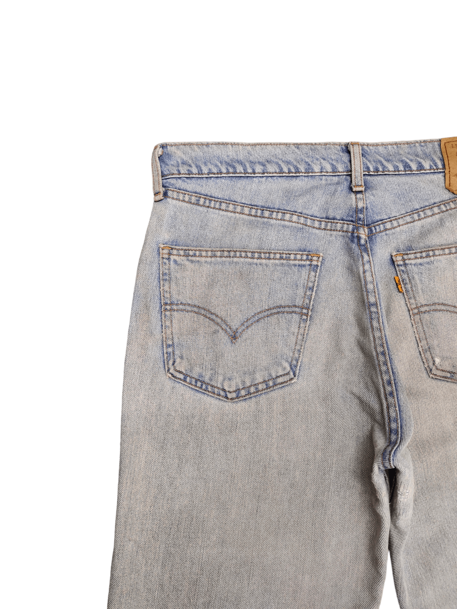 Levi's Vintage Levis 607 Orange Tag Light Wash Dirty Denim Jeans Size US 34 / EU 50 - 11 Thumbnail