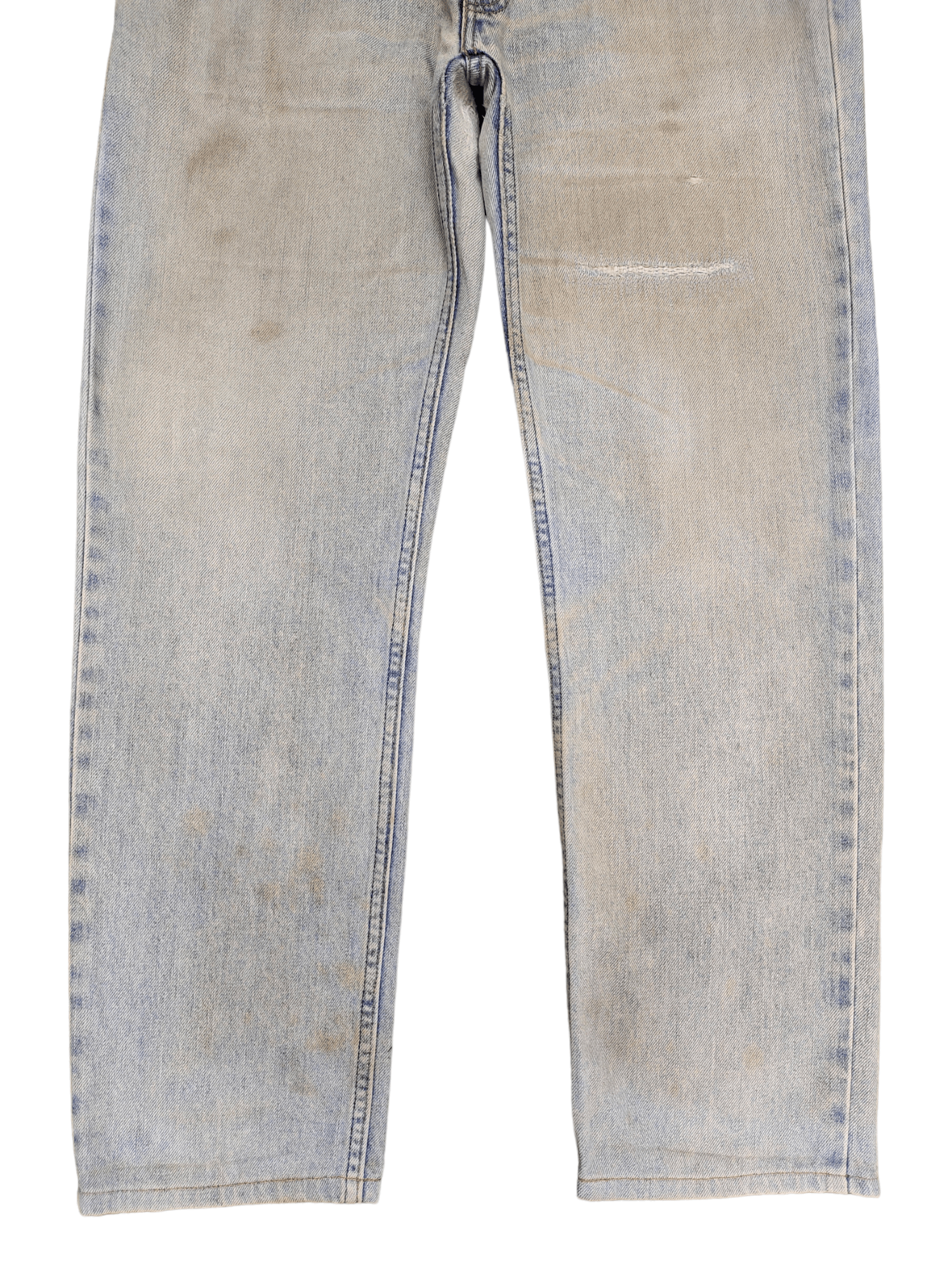 Levi's Vintage Levis 607 Orange Tag Light Wash Dirty Denim Jeans Size US 34 / EU 50 - 5 Thumbnail