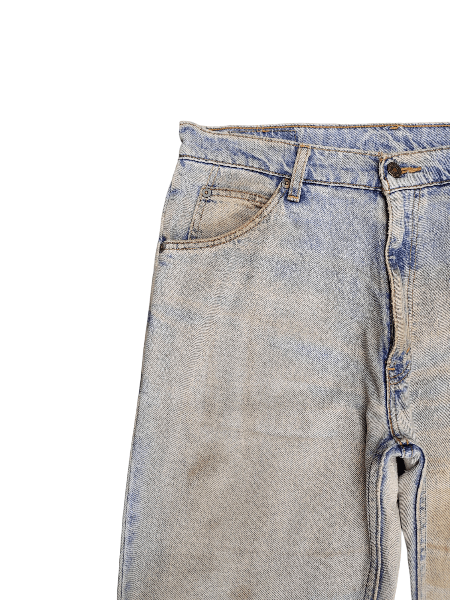 Levi's Vintage Levis 607 Orange Tag Light Wash Dirty Denim Jeans Size US 34 / EU 50 - 4 Thumbnail