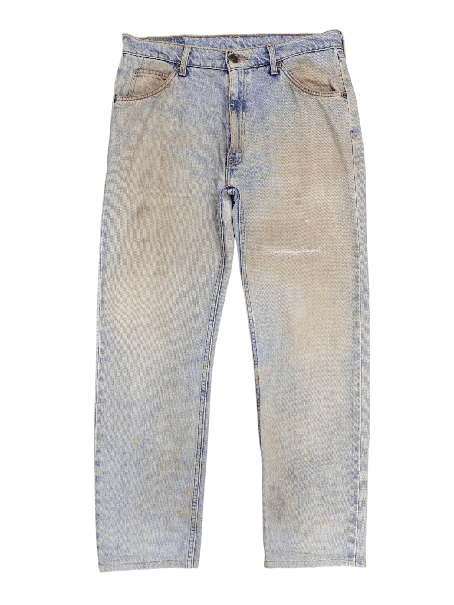 Levi's Vintage Levis 607 Orange Tag Light Wash Dirty Denim Jeans Size US 34 / EU 50 - 1 Thumbnail