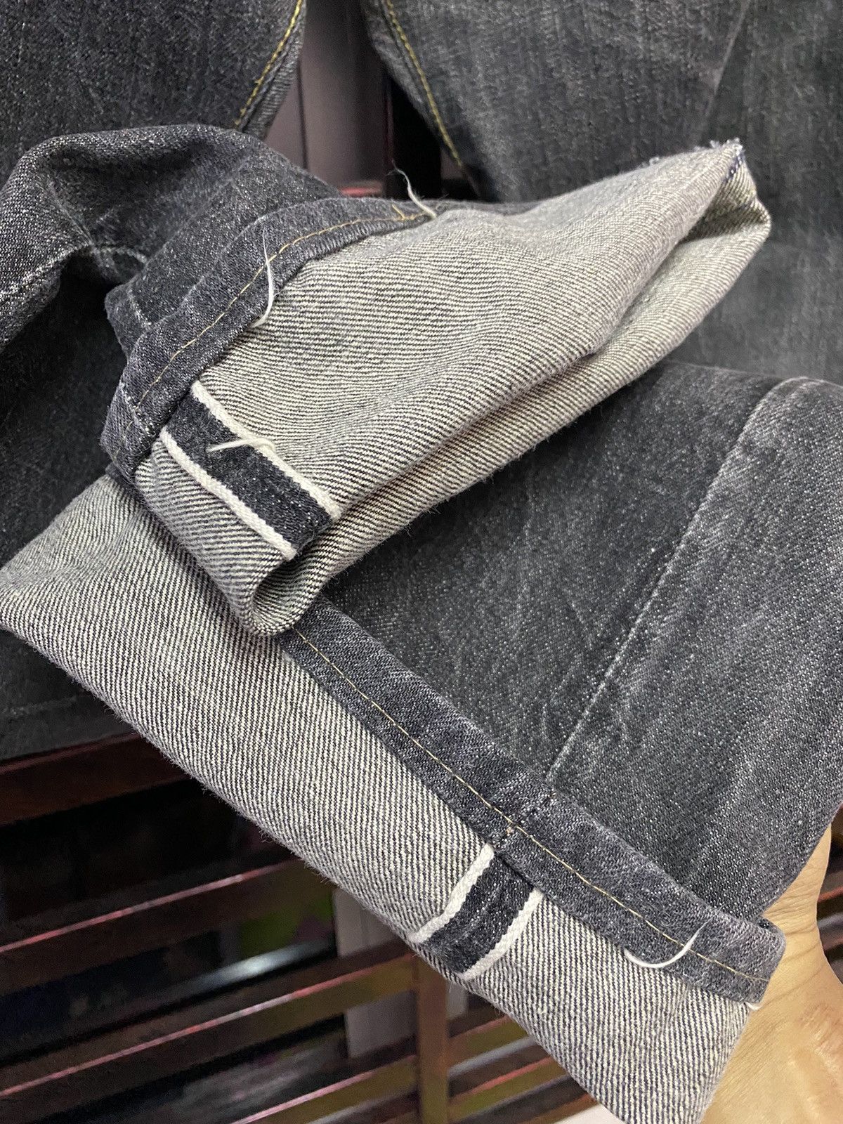 Sugar Cane Vintage Distressed Selvedge Sugar Cane Jeans (Alter) Size US 32 / EU 48 - 3 Thumbnail