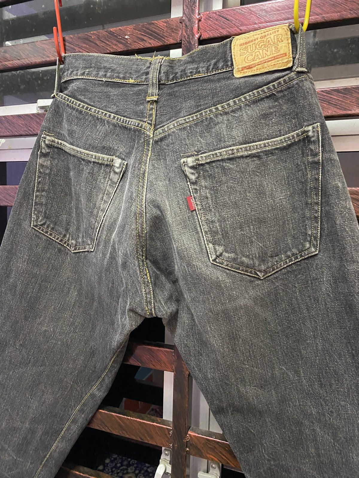 Sugar Cane Vintage Distressed Selvedge Sugar Cane Jeans (Alter) Size US 32 / EU 48 - 11 Thumbnail