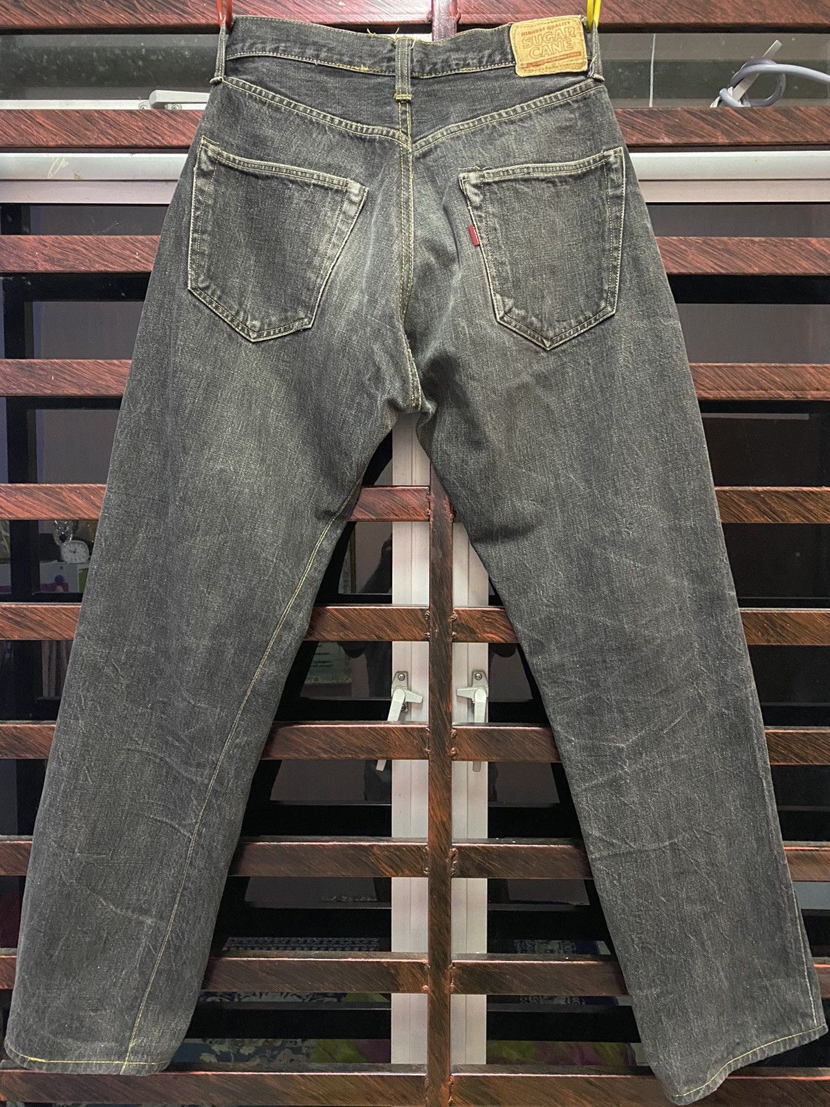 Sugar Cane Vintage Distressed Selvedge Sugar Cane Jeans (Alter) Size US 32 / EU 48 - 10 Thumbnail
