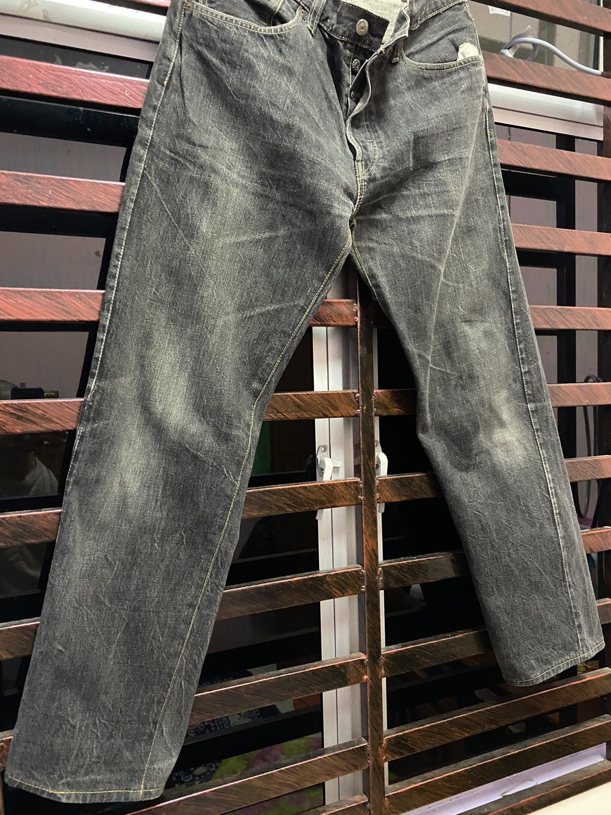 Sugar Cane Vintage Distressed Selvedge Sugar Cane Jeans (Alter) Size US 32 / EU 48 - 2 Thumbnail