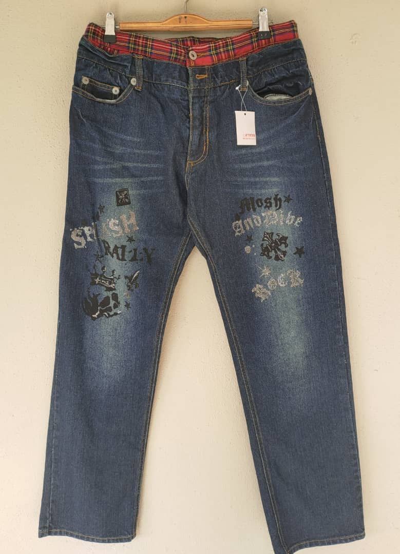 Japanese Brand Unbrand Printed Denim Size US 31 - 1 Thumbnail