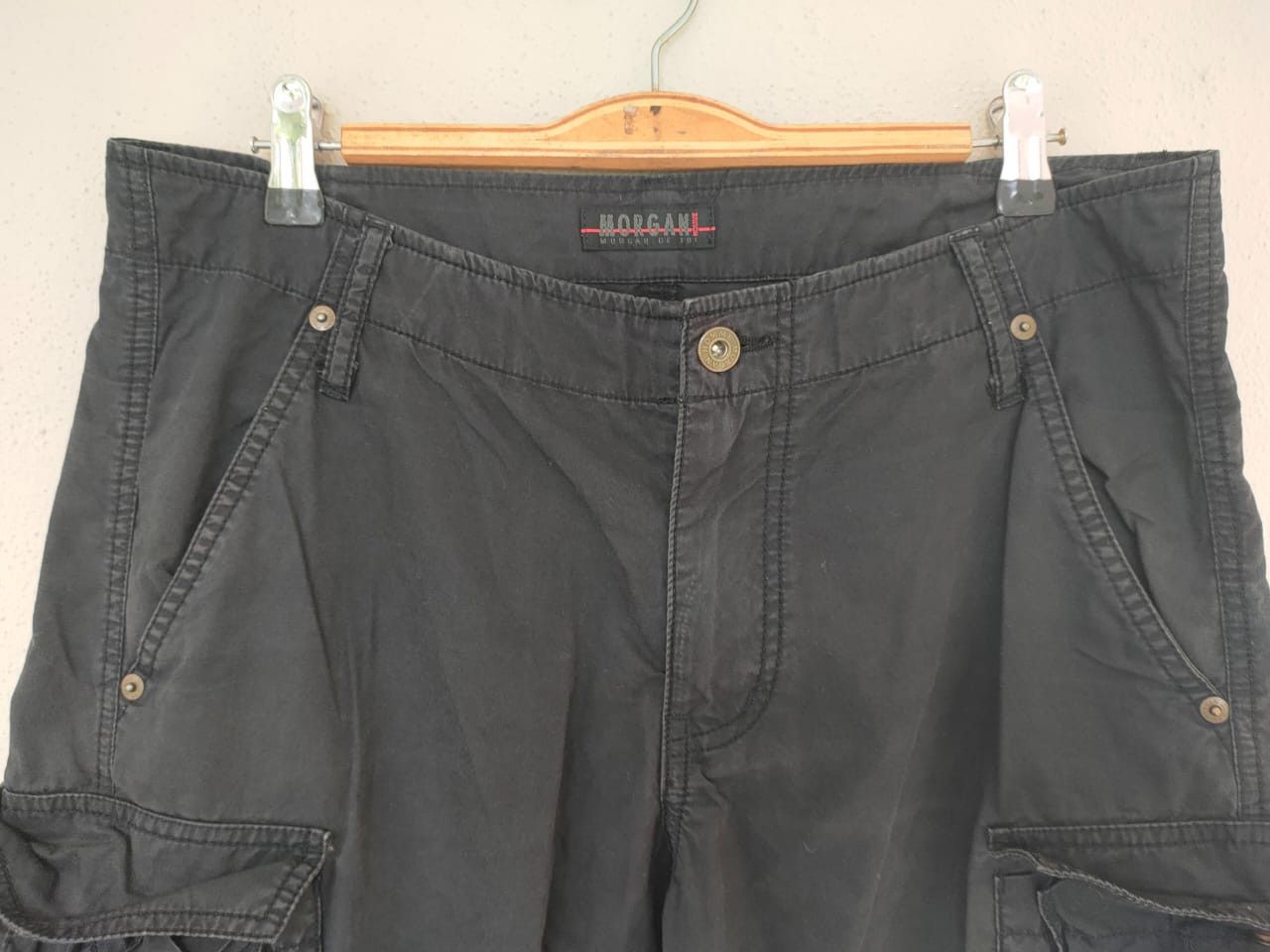 Japanese Brand Morgan Homme Crop Cargo Size US 33 - 4 Thumbnail