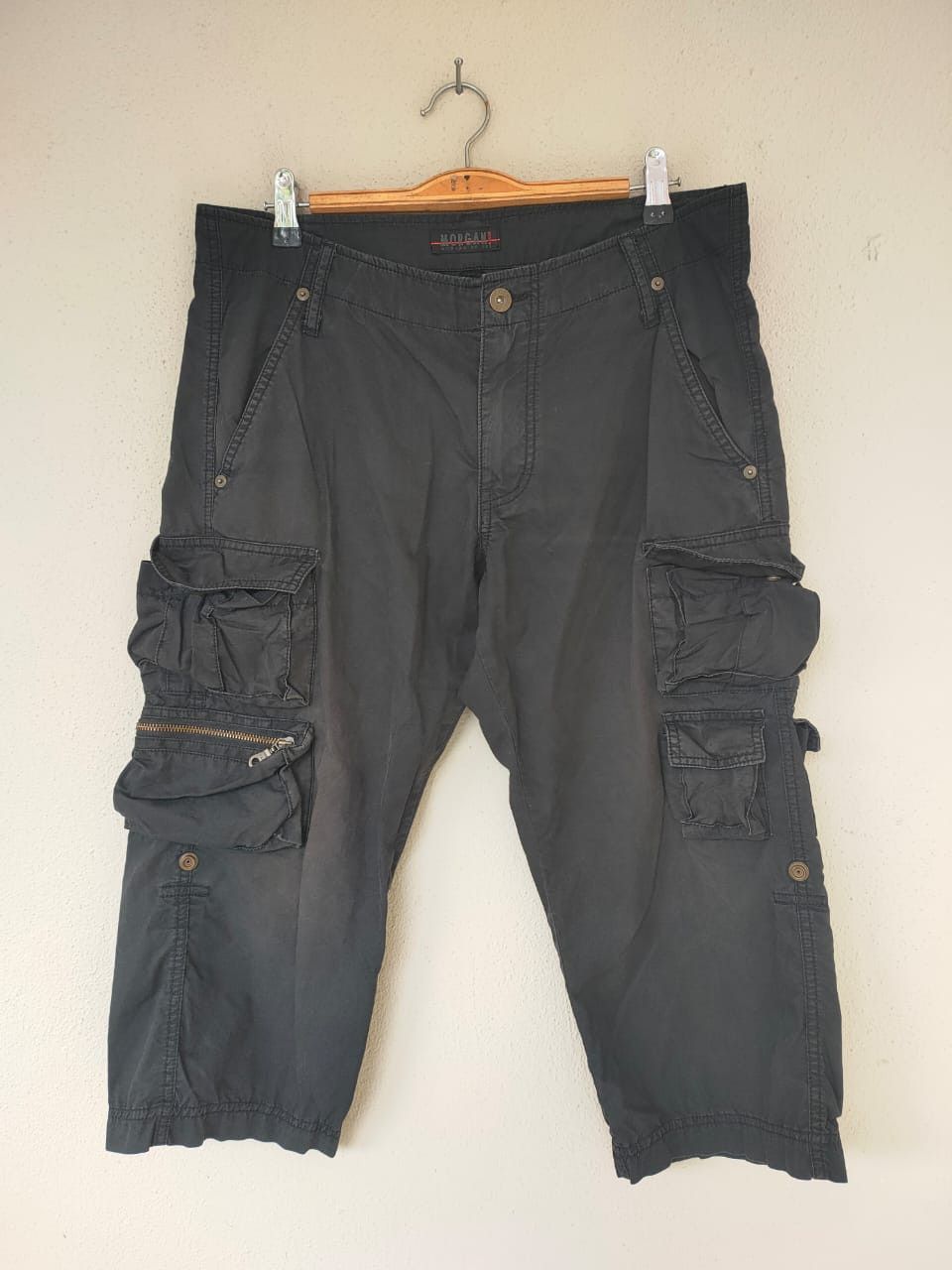 Japanese Brand Morgan Homme Crop Cargo Size US 33 - 1 Thumbnail