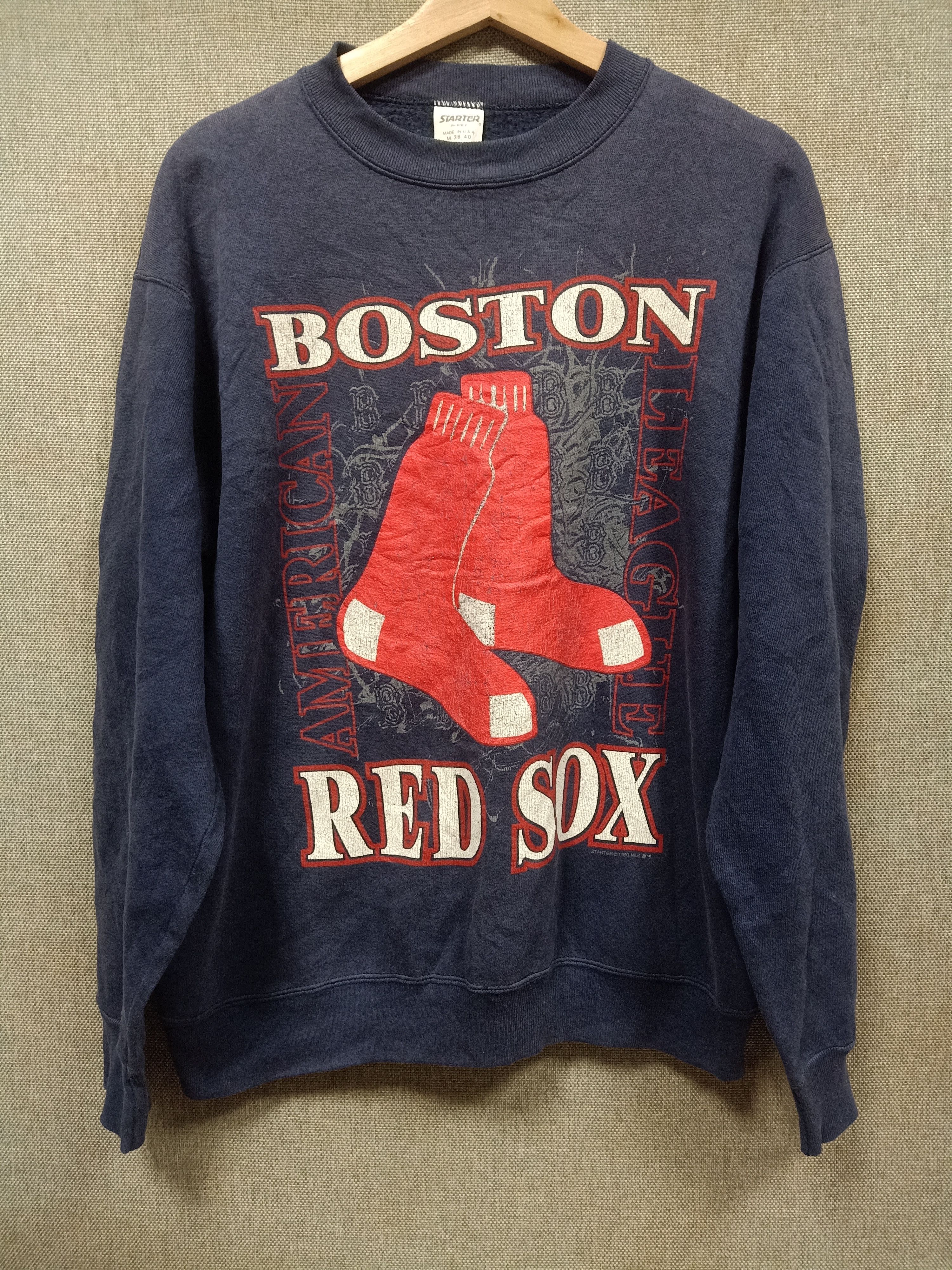 Starter vintage 90s sweatshirt boston red sox made in usa Size US M / EU 48-50 / 2 - 1 Thumbnail