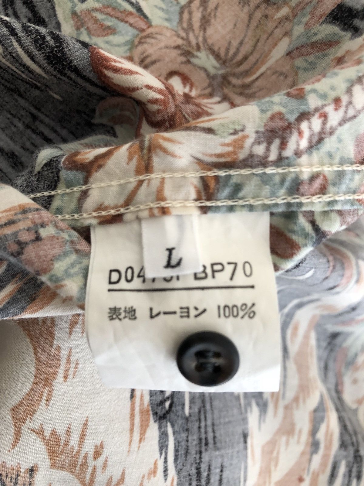 Other Japan Brand Papas Double Pocket Rayon Baggy Hawaiian Shirt Size US L / EU 52-54 / 3 - 17 Thumbnail