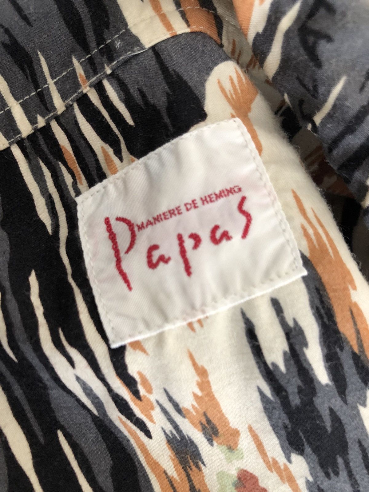 Other Japan Brand Papas Double Pocket Rayon Baggy Hawaiian Shirt Size US L / EU 52-54 / 3 - 16 Thumbnail