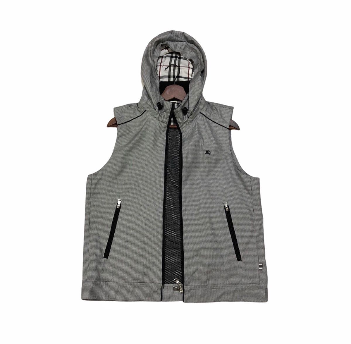 Burberry Burberry Houndstooth Vest Jacket With Hoodie Size US M / EU 48-50 / 2 - 22 Thumbnail