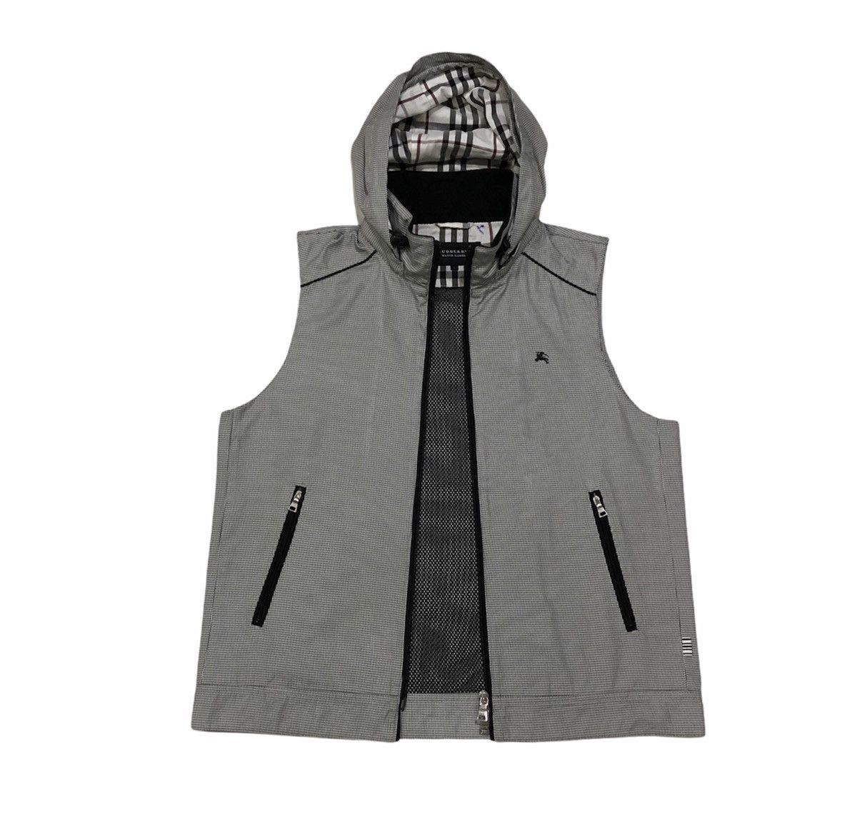 Burberry Burberry Houndstooth Vest Jacket With Hoodie Size US M / EU 48-50 / 2 - 7 Thumbnail