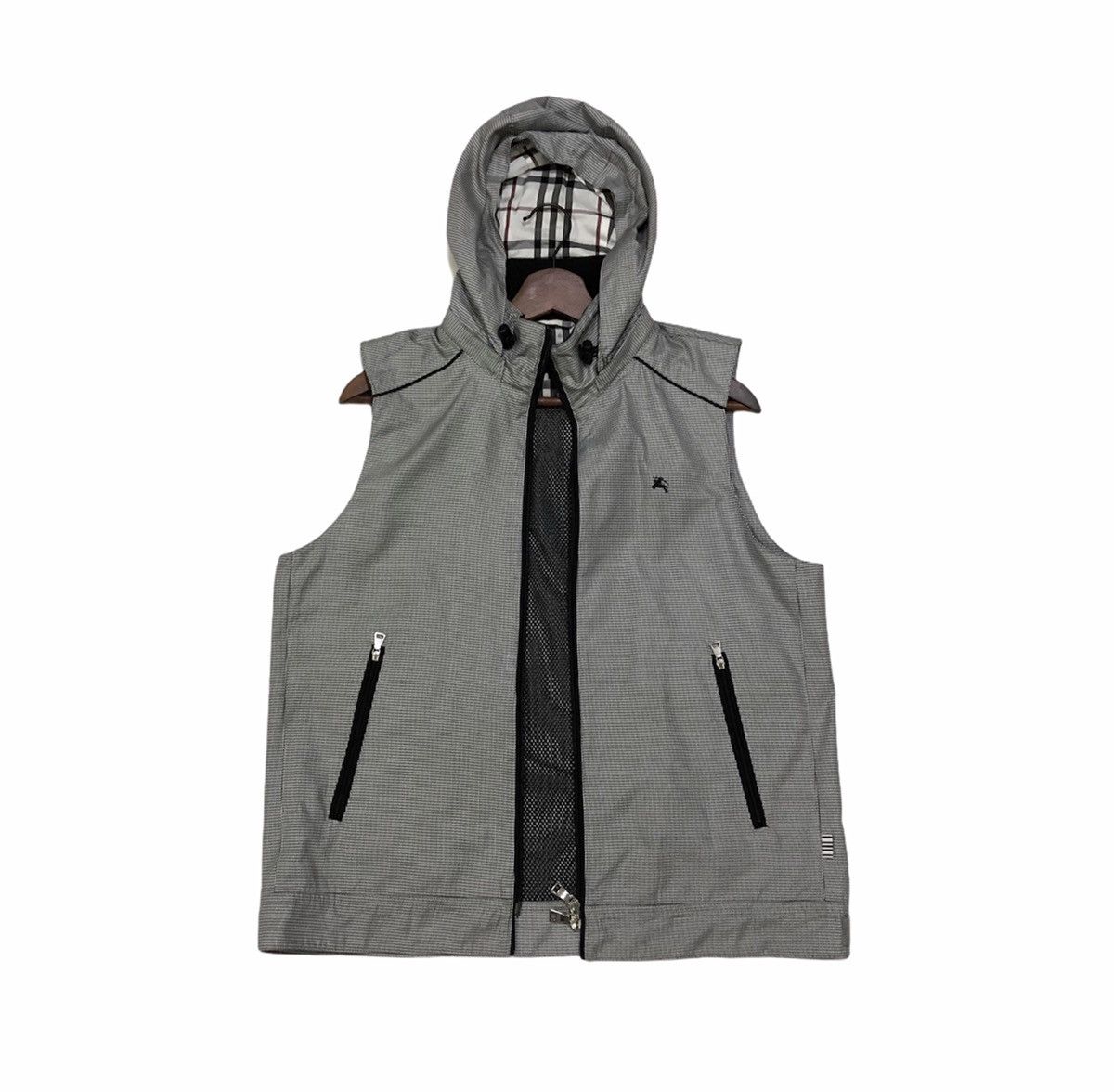 Burberry Burberry Houndstooth Vest Jacket With Hoodie Size US M / EU 48-50 / 2 - 1 Thumbnail