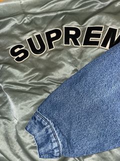 Supreme Supreme Denim Sleeve MA-1 | Grailed