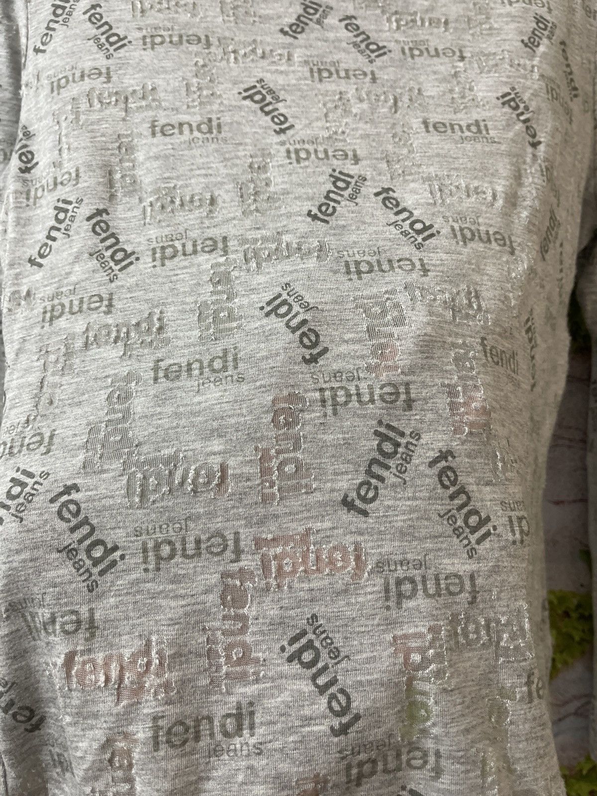 Fendi VINTAGE FENDI JEANS ROMA DISTRESSED VERY RARE Size ONE SIZE - 3 Thumbnail