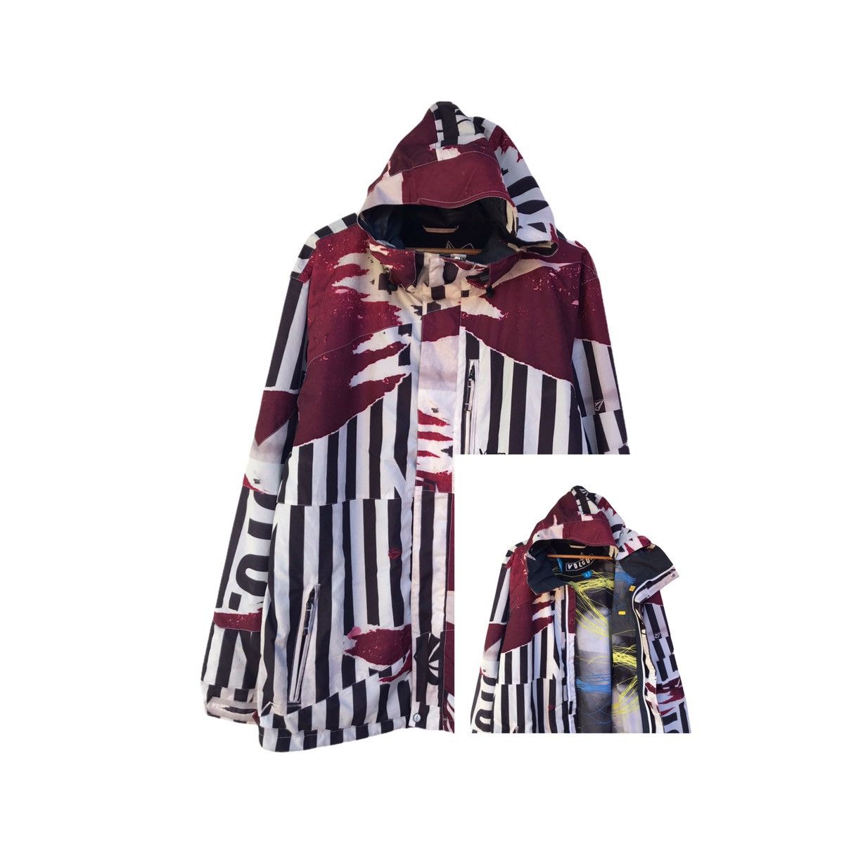 Volcom Vintage Volcom Jacket Volcom Hoodie Volcom Full Print Size US L / EU 52-54 / 3 - 1 Thumbnail
