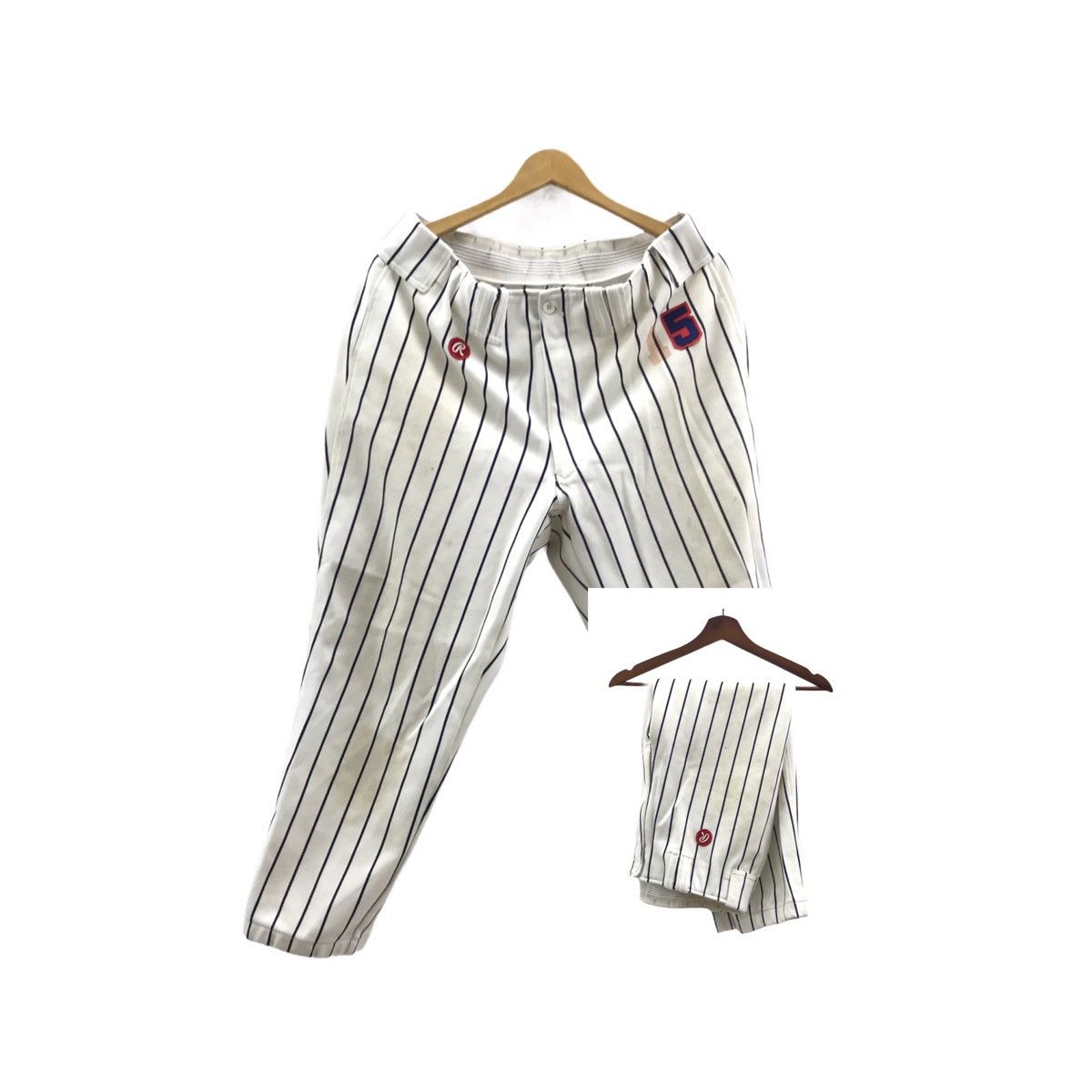 MLB × Nutmeg × Vintage Vintage Rawlings Adult Pro Weight Pinstripes Baseball Pant Size US 32 / EU 48 - 1 Thumbnail