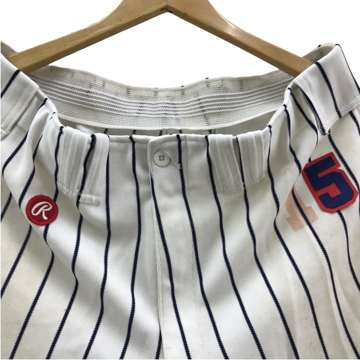 MLB × Nutmeg × Vintage Vintage Rawlings Adult Pro Weight Pinstripes Baseball Pant Size US 32 / EU 48 - 4 Thumbnail