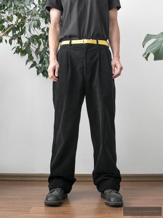 Comme Des Garcons Homme Plus 1995AW wide velvet pants | Grailed