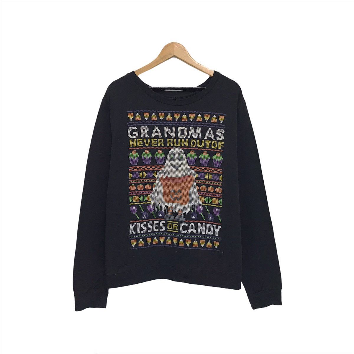 Vintage Halloween 🎃 Sweatshirt Biglogo Grandmas Ghost Size US M / EU 48-50 / 2 - 1 Thumbnail