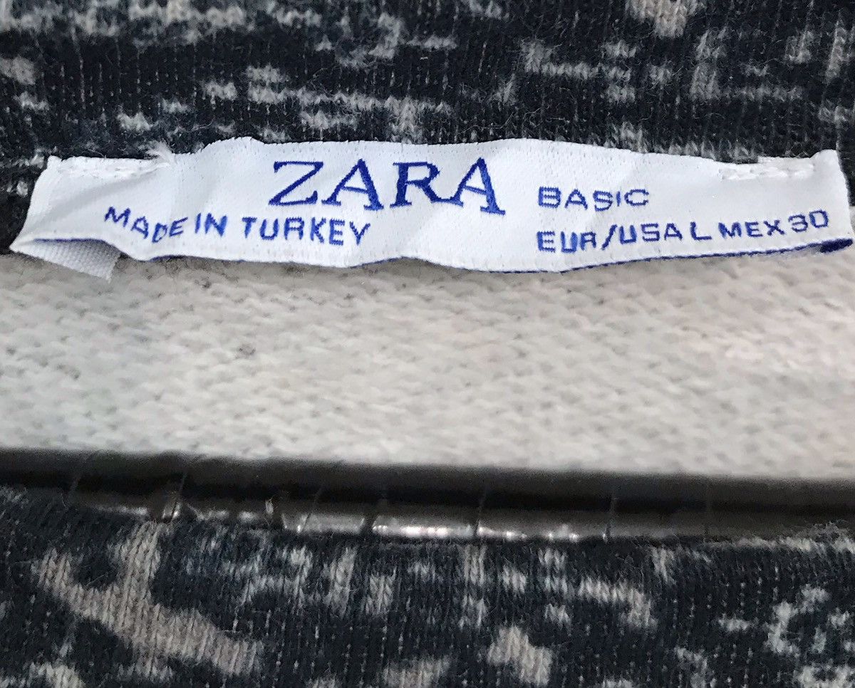 Japanese Brand × Zara Vintage Zara Cropped Sweatshirt Nice Design Size L / US 10 / IT 46 - 5 Thumbnail