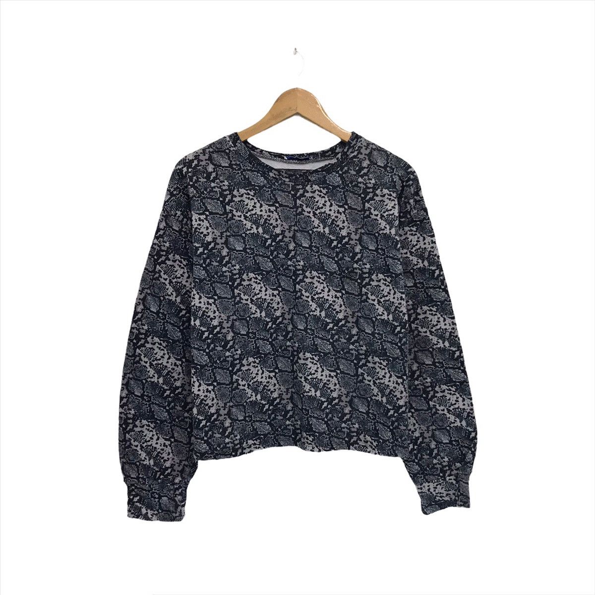 Japanese Brand × Zara Vintage Zara Cropped Sweatshirt Nice Design Size L / US 10 / IT 46 - 1 Thumbnail