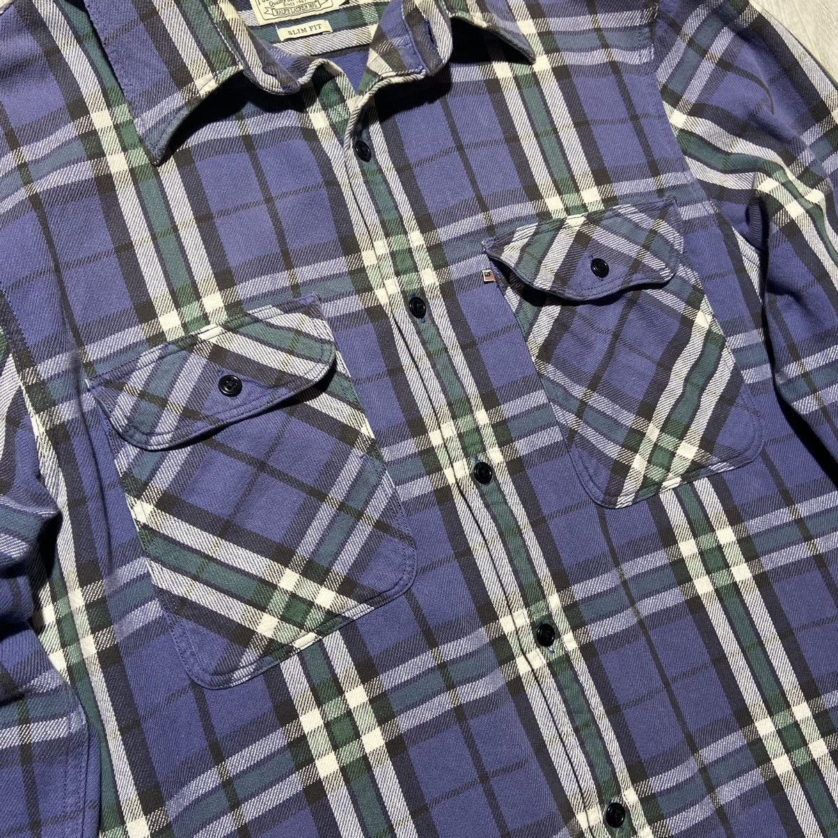 Flannel × Lauren Ralph Lauren × Polo Ralph Lauren Vintage Polo Jeans Ralph Lauren Heavy Cotton Check Shirt Size US XL / EU 56 / 4 - 8 Thumbnail