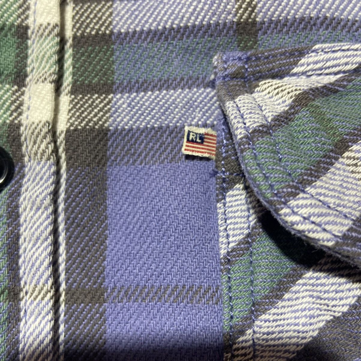 Flannel × Lauren Ralph Lauren × Polo Ralph Lauren Vintage Polo Jeans Ralph Lauren Heavy Cotton Check Shirt Size US XL / EU 56 / 4 - 7 Thumbnail