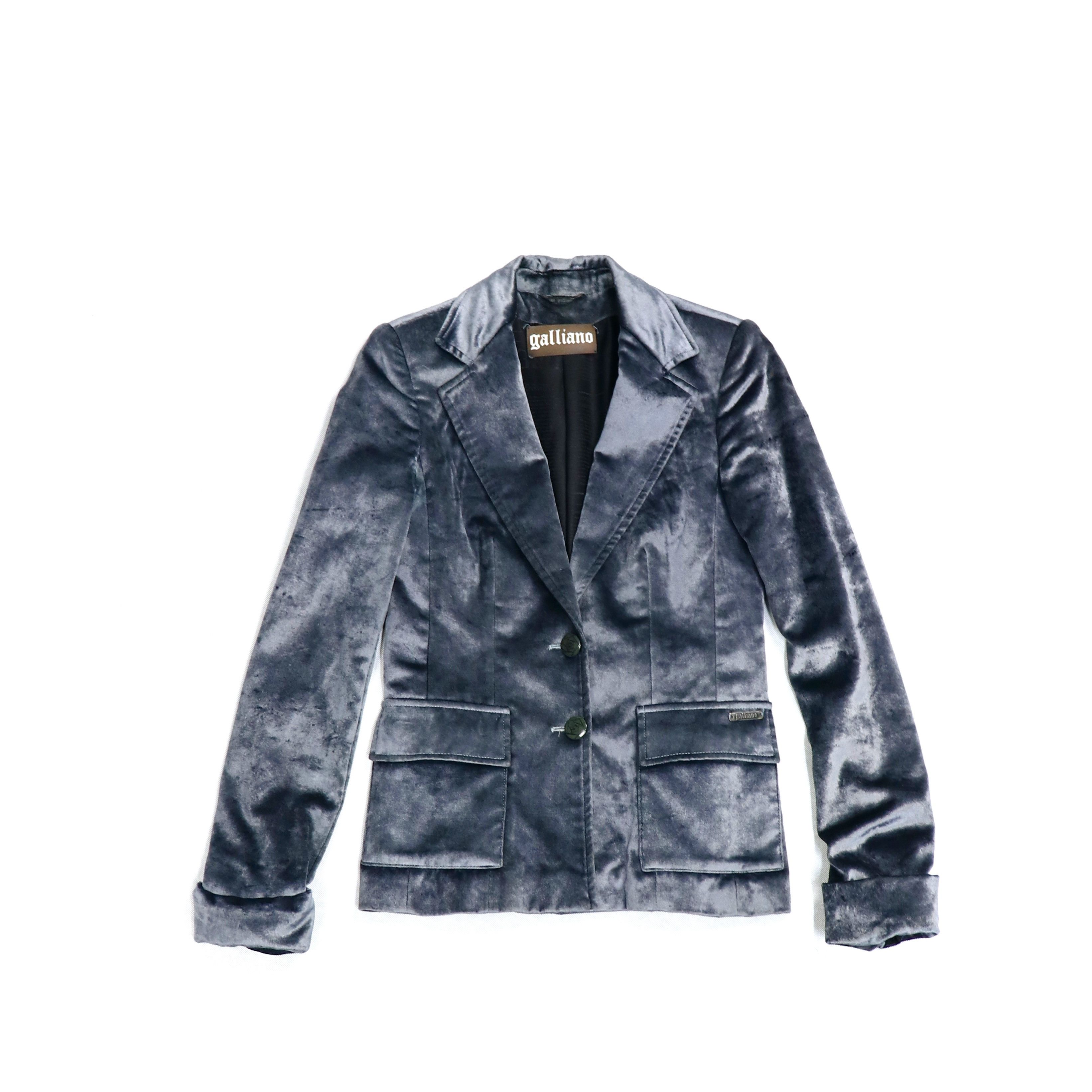 Vintage Velour Gothic Blazer Jacket