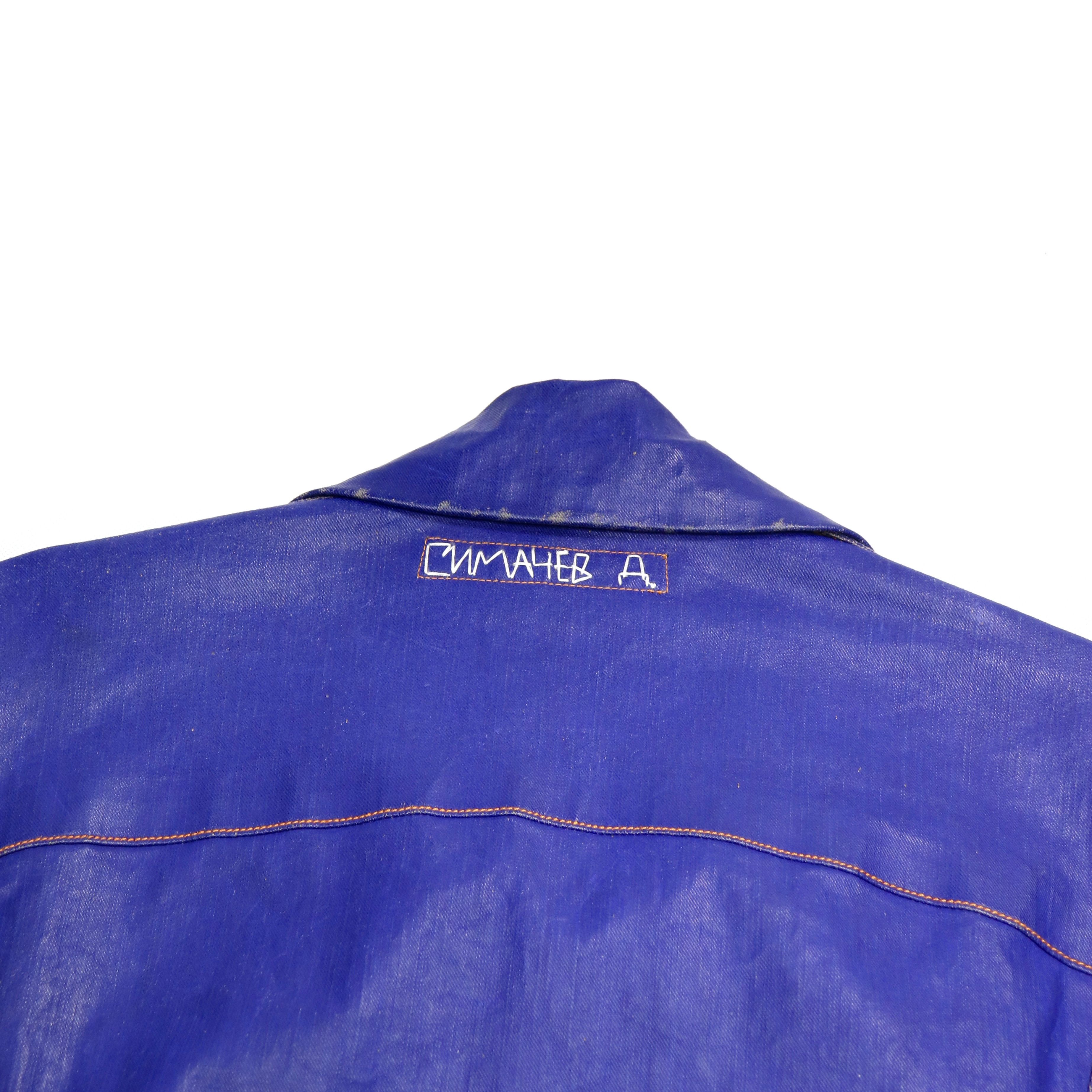 Denis Simachev Limited Waxed Biker Jacket Size US L / EU 52-54 / 3 - 9 Thumbnail