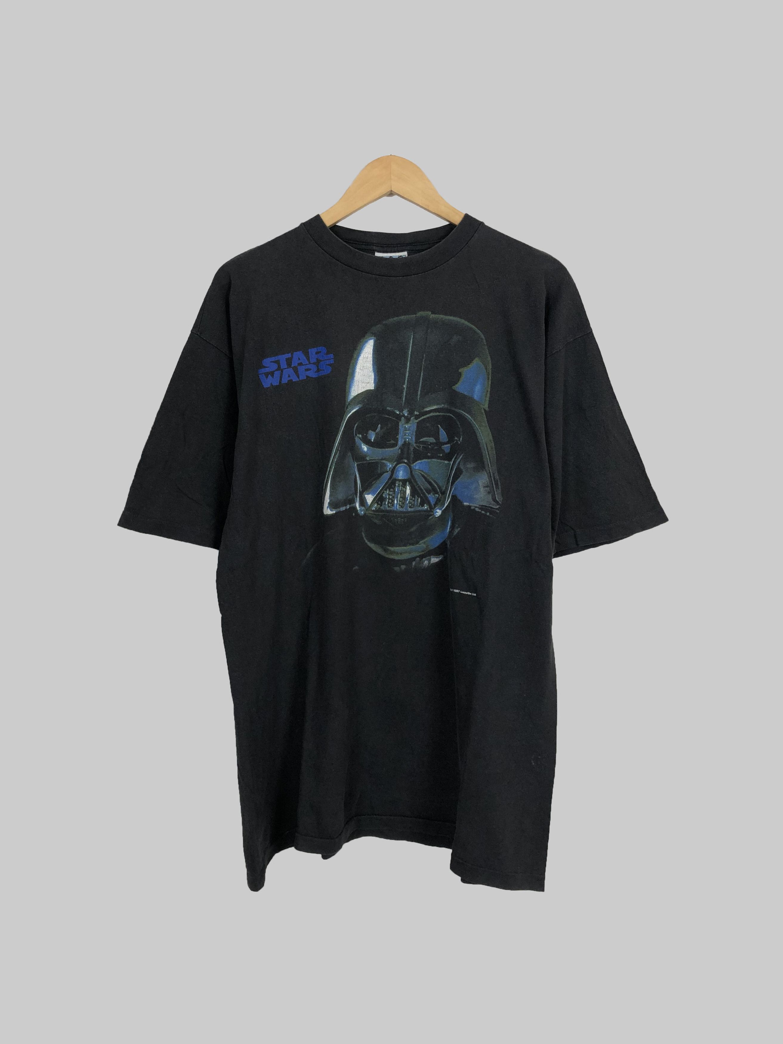 image of Movie x Star Wars Vintage 1997 Star Wars Darth Vader (Star Trek Harry Potter) in Black (Size XL)