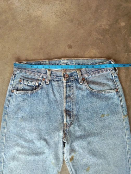 Levi's 90s Vintage Levis 501 Made In USA Distressed Jeans 32x34 Size US 32 / EU 48 - 7 Thumbnail