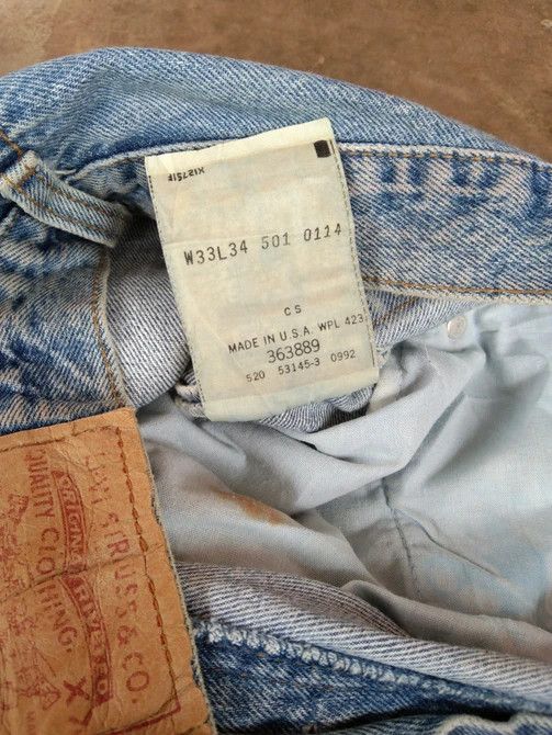 Levi's 90s Vintage Levis 501 Made In USA Distressed Jeans 32x34 Size US 32 / EU 48 - 9 Thumbnail