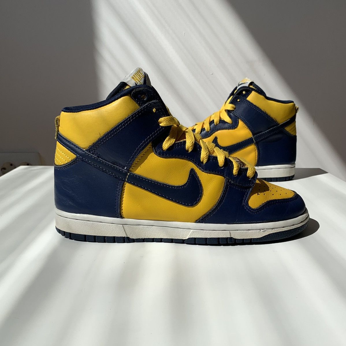 Nike × Vintage 2003 Nike Dunk High Michigan Size US 8 / IT 38 - 3 Thumbnail