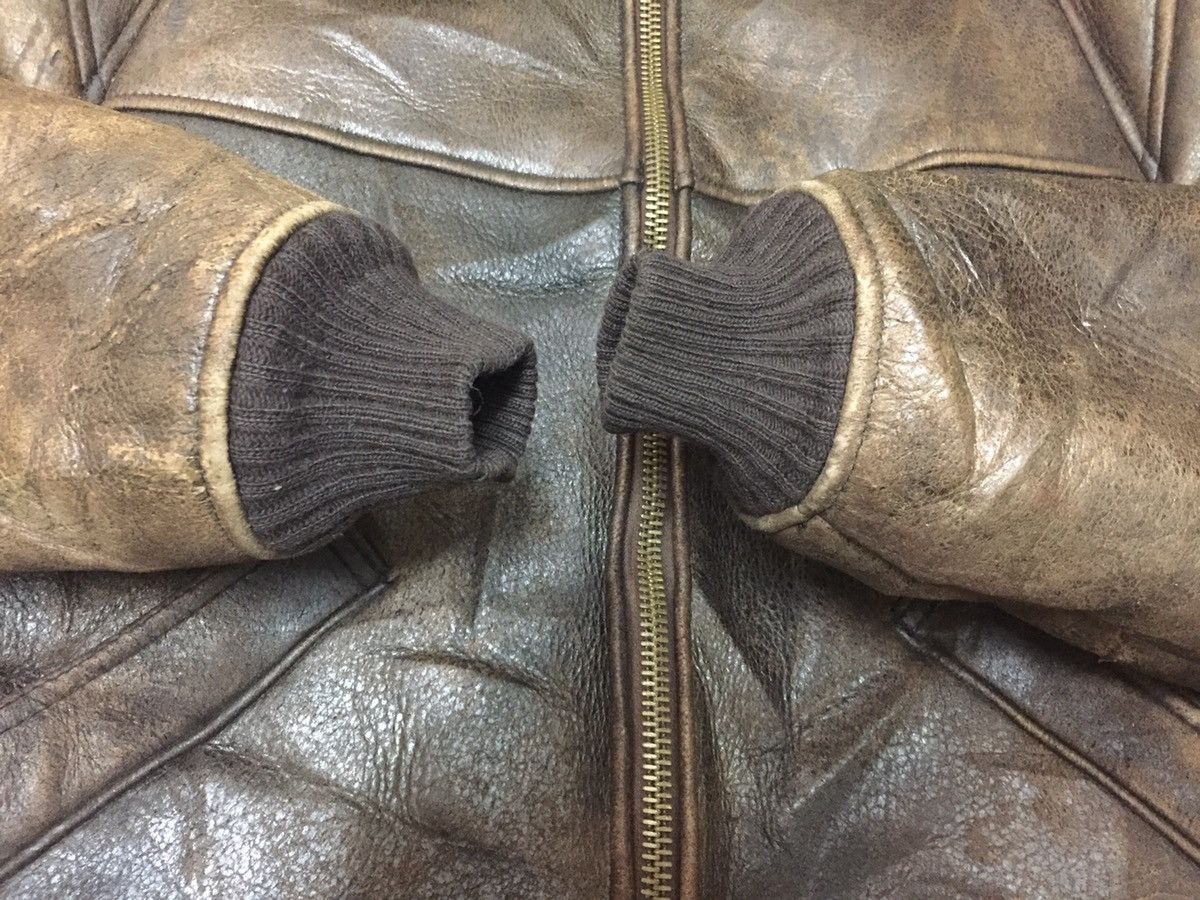 Avirex 80s Avirex Limited B-6 USAAF Shearling Leather Bomber Jacket Size US M / EU 48-50 / 2 - 14 Thumbnail