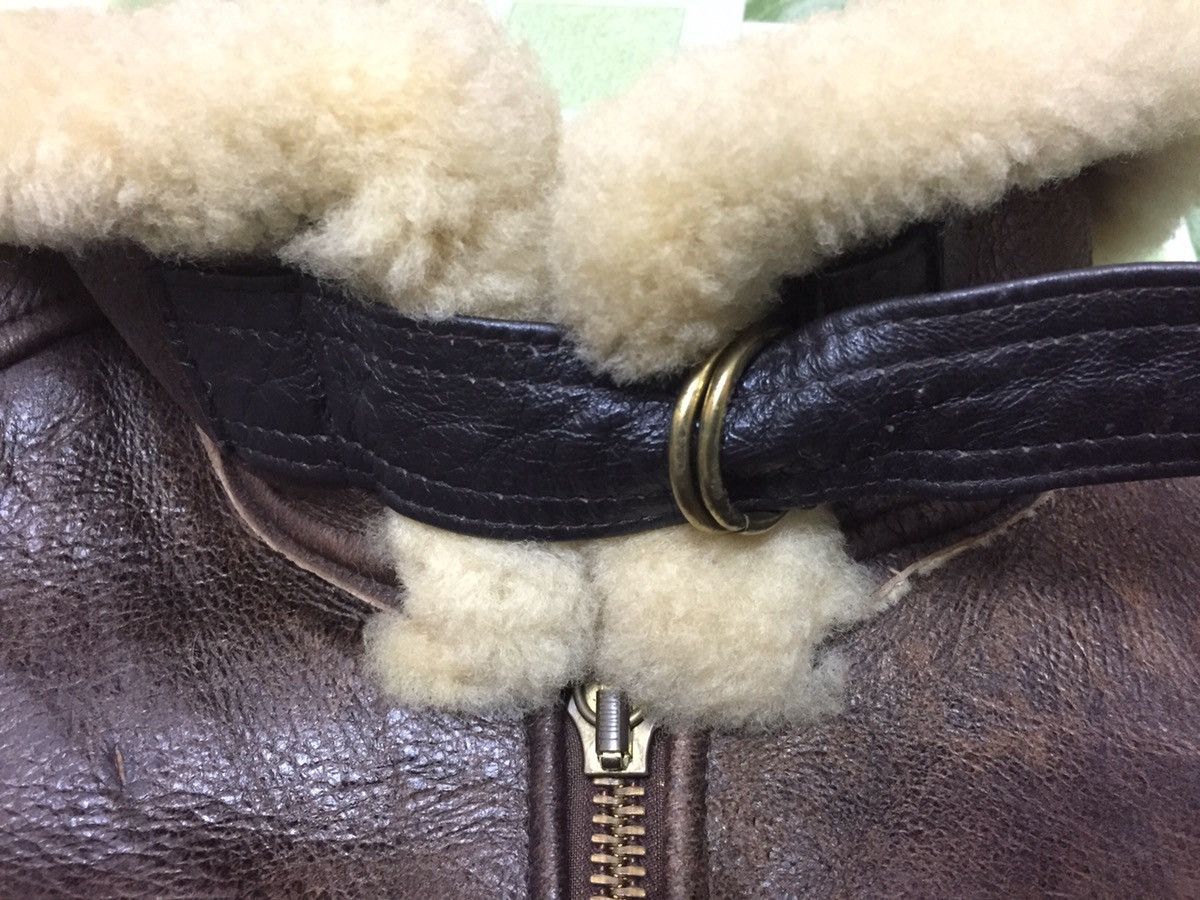 Avirex 80s Avirex Limited B-6 USAAF Shearling Leather Bomber Jacket Size US M / EU 48-50 / 2 - 13 Thumbnail