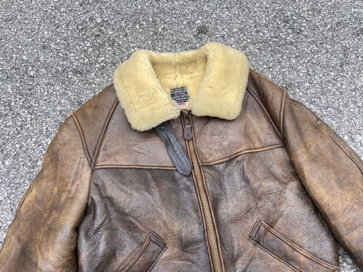 Avirex 80s Avirex Limited B-6 USAAF Shearling Leather Bomber Jacket Size US M / EU 48-50 / 2 - 5 Thumbnail