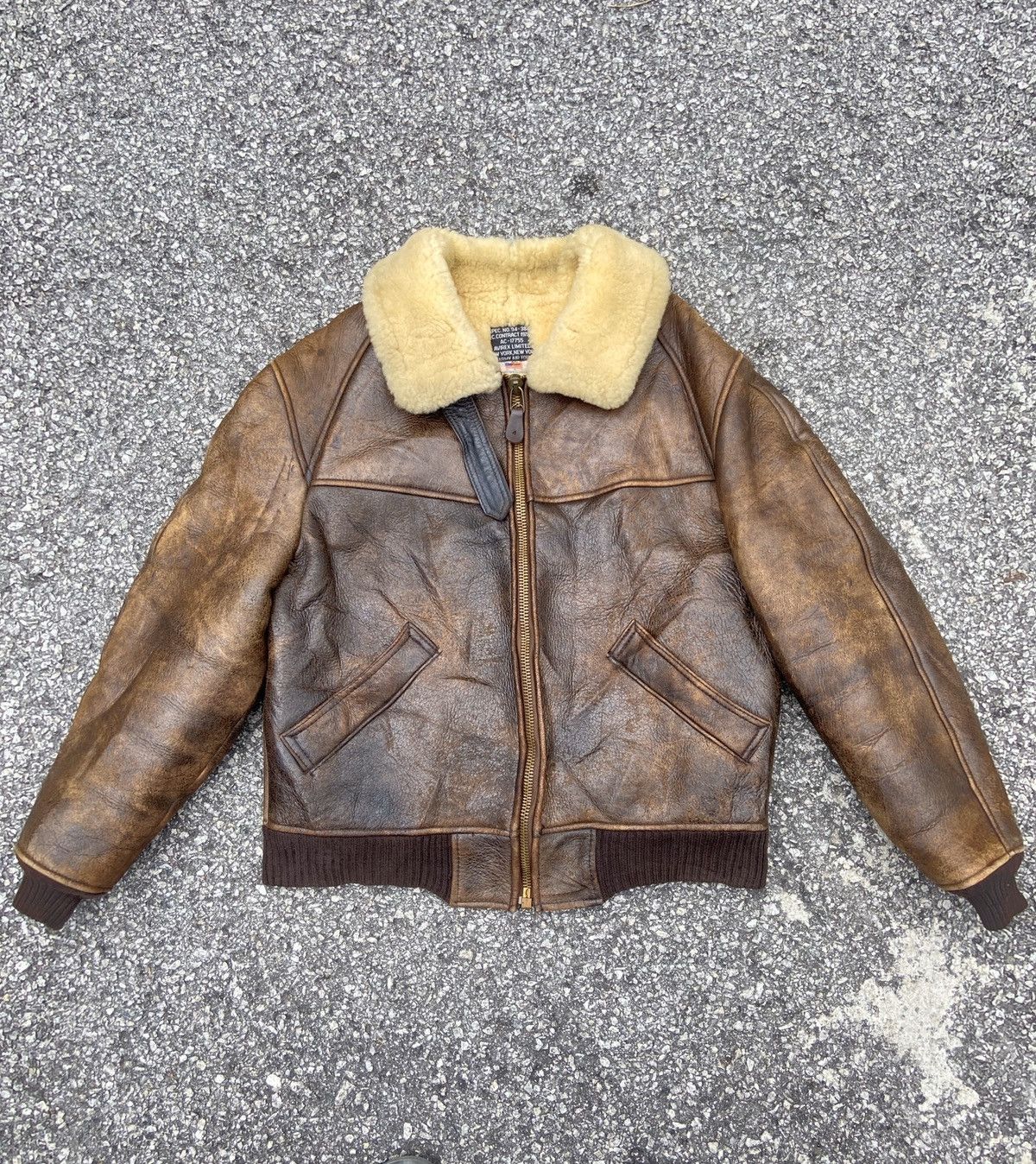 Avirex × B 3 × Sheepskin Coat 80s Avirex Limited B-6 USAAF