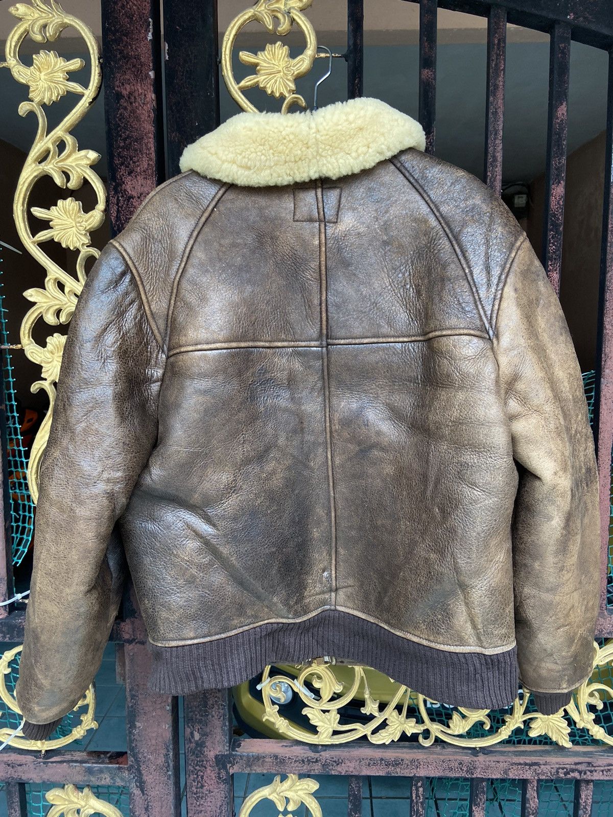 Avirex 80s Avirex Limited B-6 USAAF Shearling Leather Bomber Jacket Size US M / EU 48-50 / 2 - 11 Thumbnail