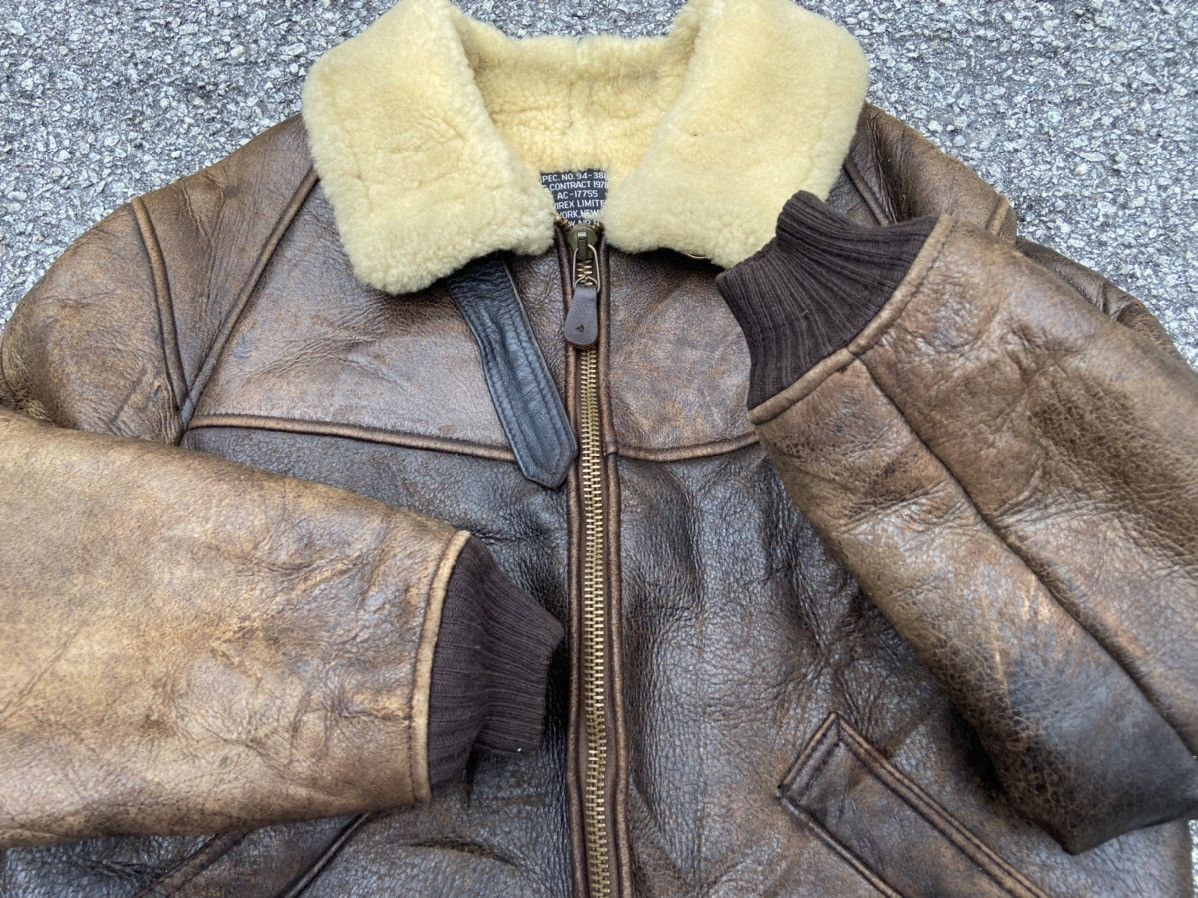 Avirex 80s Avirex Limited B-6 USAAF Shearling Leather Bomber Jacket Size US M / EU 48-50 / 2 - 7 Thumbnail