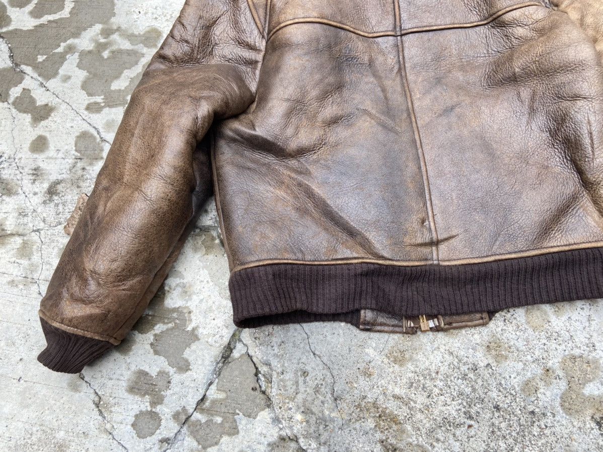 Avirex 80s Avirex Limited B-6 USAAF Shearling Leather Bomber Jacket Size US M / EU 48-50 / 2 - 9 Thumbnail