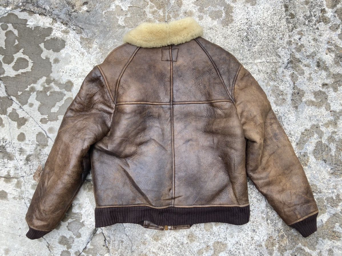 Avirex 80s Avirex Limited B-6 USAAF Shearling Leather Bomber Jacket Size US M / EU 48-50 / 2 - 4 Thumbnail