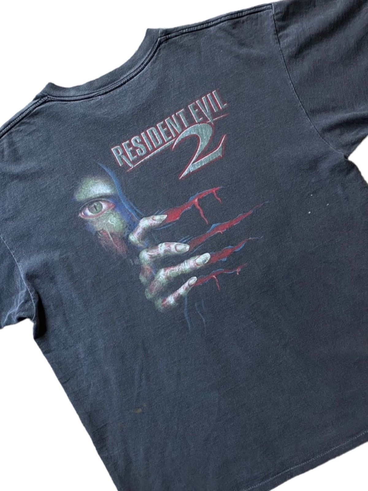 image of Vintage Resident Evil 2 Capcom T Shirt in Black, Men's (Size XL)